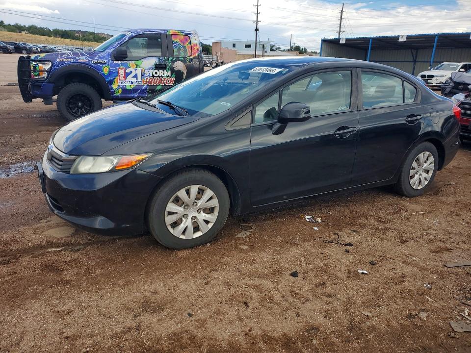 HONDA CIVIC 2012 with VIN 2HGFB2F58CH558425 - Photo from auction