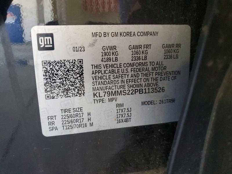Photo 14 from auction – 2023 CHEVROLET TRAILBLAZER with VIN KL79MMS22PB113526