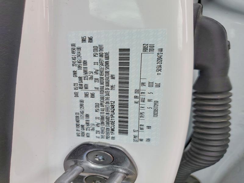 Photo 14 from auction – 2023 FORD ESCAPE with VIN 1FMCU0E11PUA24812