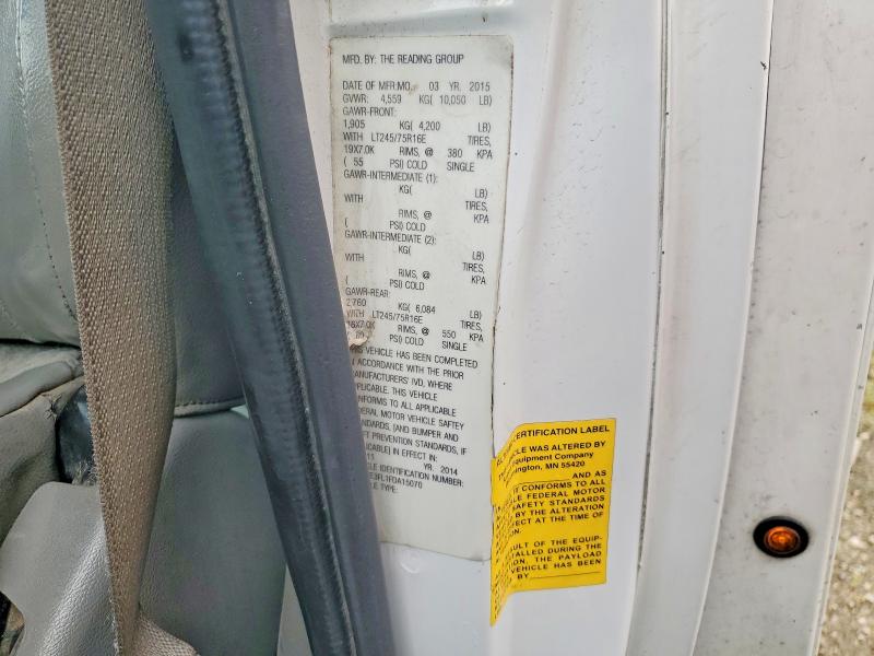 Photo 12 from auction – 2015 FORD ECONOLINE with VIN 1FDWE3FL1FDA15070