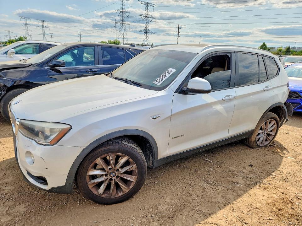 BMW X3 2015 with VIN 5UXWX9C57F0D48471 - Photo from auction