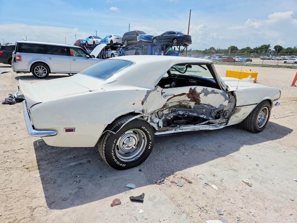 Photo 3 from auction – 1968 CHEVROLET CAMARO with VIN 124378N318534