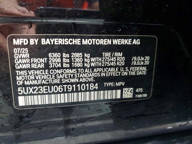 Zdjęcie 10 z aukcji – 2026 BMW X5 z VIN 5UX23EU06T9110184