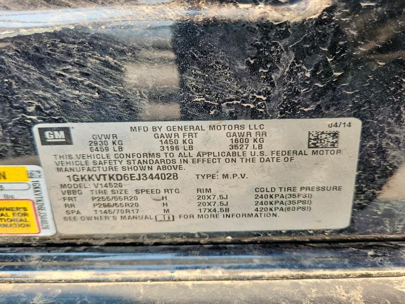 Foto 14 de la subasta – 2014 GMC ACADIA con VIN 1GKKVTKD6EJ344028