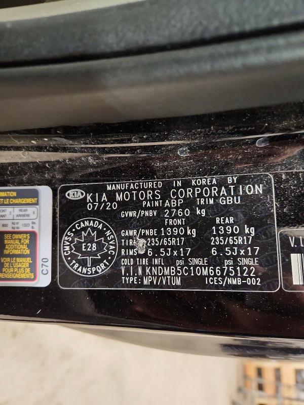Photo 14 from auction – 2021 KIA SEDONA with VIN KNDMB5C10M6675122