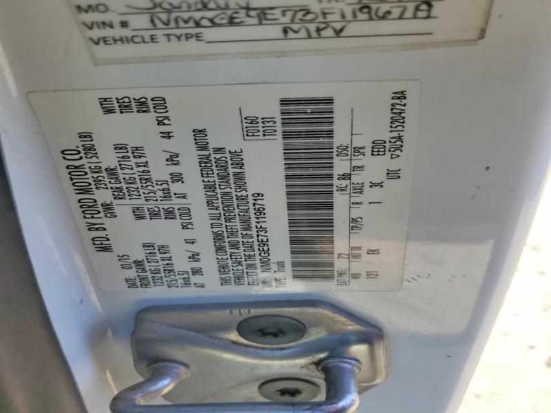 Photo 14 from auction – 2015 FORD TRANSIT CONNECT with VIN NM0GE9E73F1196719