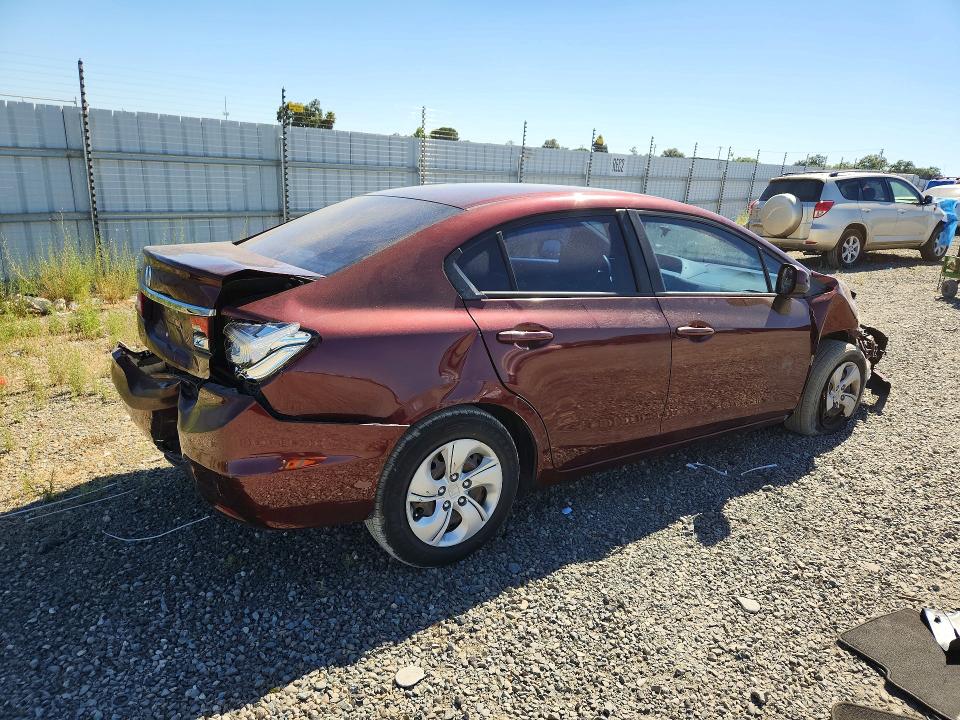 Photo 3 from auction – 2013 HONDA CIVIC with VIN 19XFB2F56DE043550