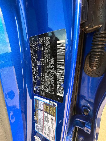 Photo 10 from auction – 2021 KIA SELTOS with VIN KNDETCA24M7141889