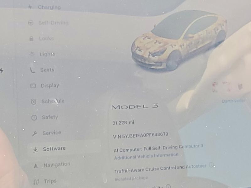 Photo 9 from auction – 2023 TESLA MODEL 3 with VIN 5YJ3E1EA0PF648679