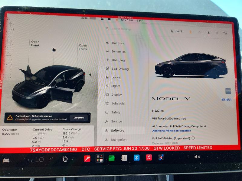 Photo 9 from auction – 2026 TESLA MODEL X EV with VIN 7SAYGDED0TA601190