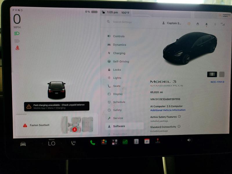 Photo 9 from auction – 2019 TESLA MODEL 3 with VIN 5YJ3E1EA6KF297916