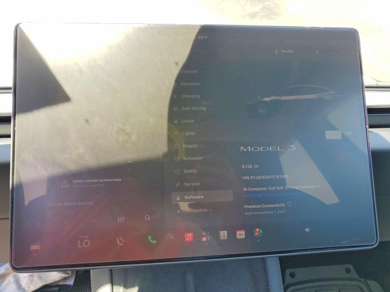 Photo 9 from auction – 2026 TESLA MODEL 3 with VIN 5YJ3E1EA9TF167453