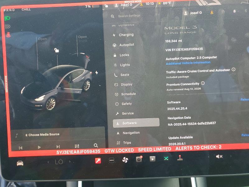 Photo 9 from auction – 2018 TESLA MODEL 3 with VIN 5YJ3E1EA8JF059435