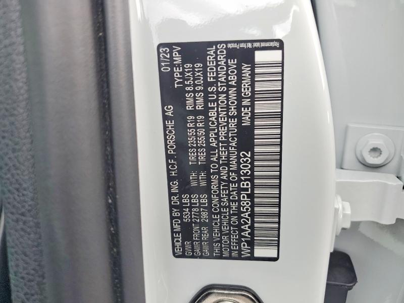 Photo 14 from auction – 2023 PORSCHE MACAN with VIN WP1AA2A58PLB13032