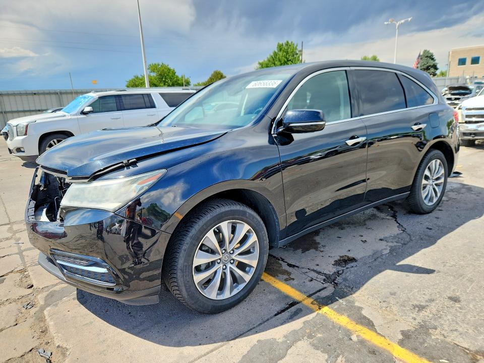ACURA MDX 2015 with VIN 5FRYD4H44FB017396 - Photo from auction