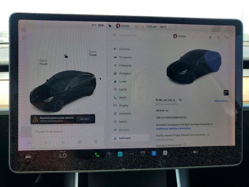 Zdjęcie 9 z aukcji – 2021 TESLA MODEL Y z VIN 5YJYGDED4MF112793