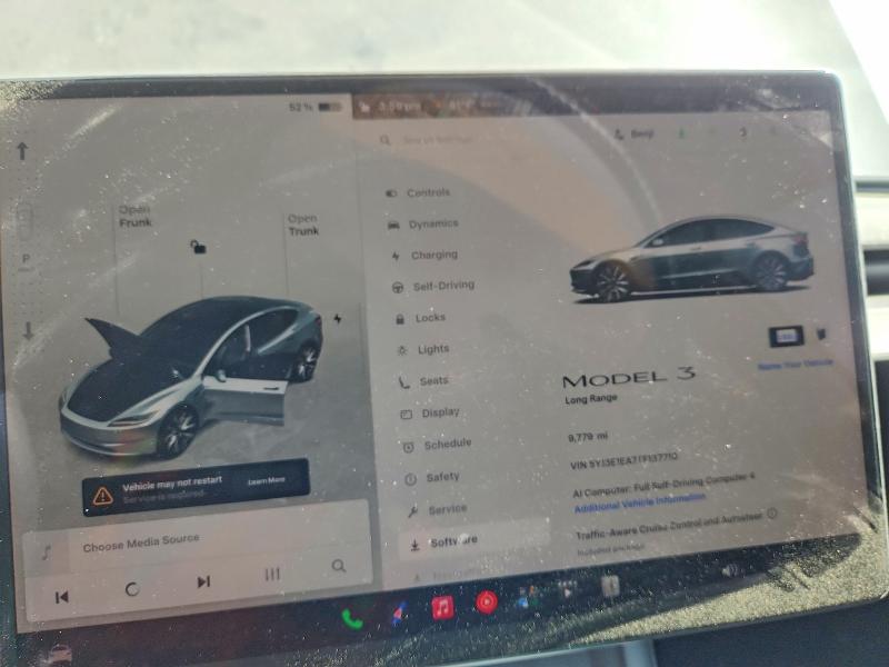 Photo 9 from auction – 2026 TESLA MODEL 3 with VIN 5YJ3E1EA7TF137710