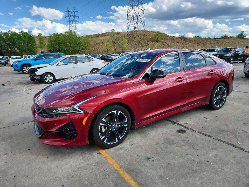 KIA K5 2021 with VIN 5XXG64J23MG010594 - Photo from auction