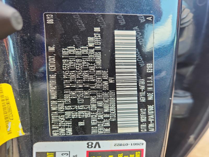 Photo 14 from auction – 2013 TOYOTA VENZA with VIN 4T3ZA3BB6DU081091