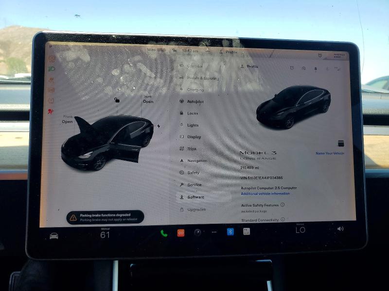 Photo 9 from auction – 2018 TESLA MODEL 3 with VIN 5YJ3E1EA4JF034385