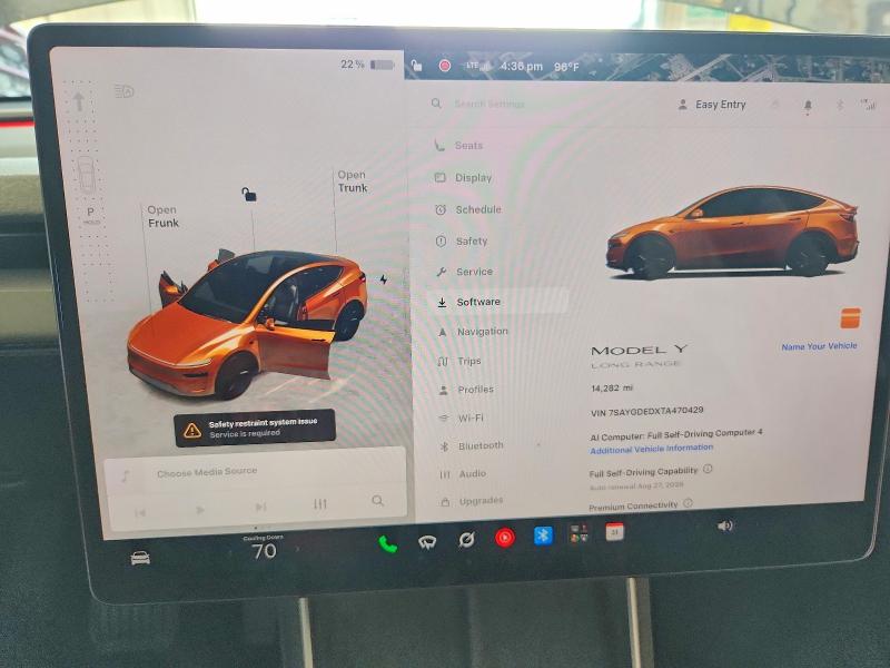 Photo 9 from auction – 2026 TESLA MODEL Y with VIN 7SAYGDEDXTA470429