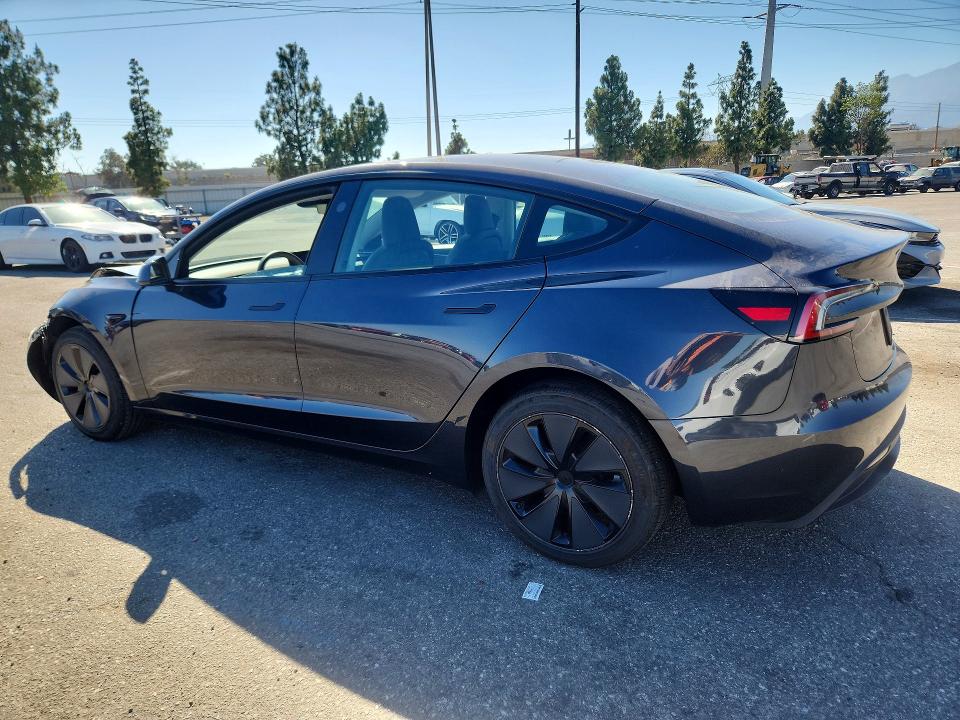 Photo 2 from auction – 2025 TESLA MODEL 3 with VIN 5YJ3E1EA5SF004152