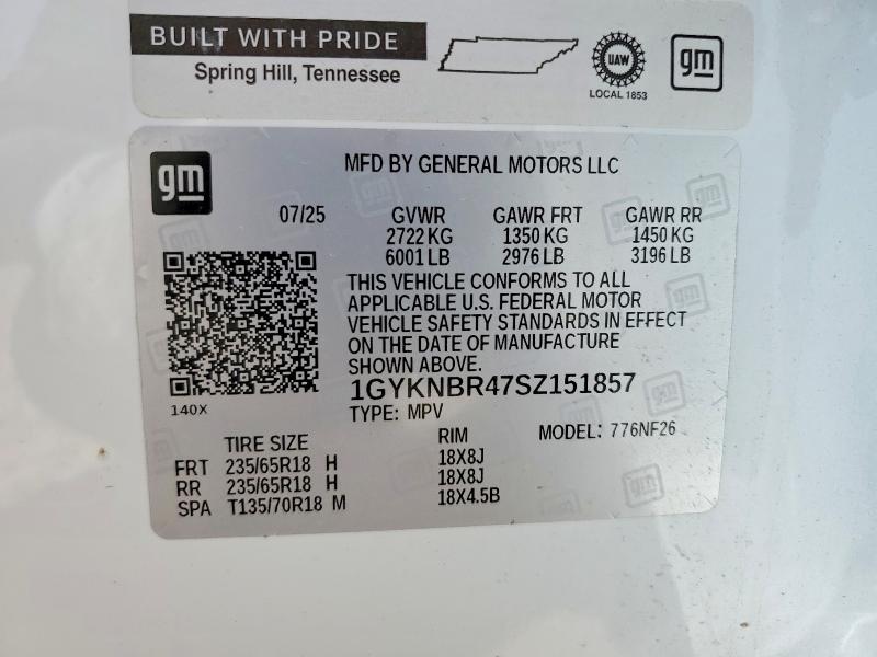 Photo 14 from auction – 2025 CADILLAC XT5 with VIN 1GYKNBR47SZ151857