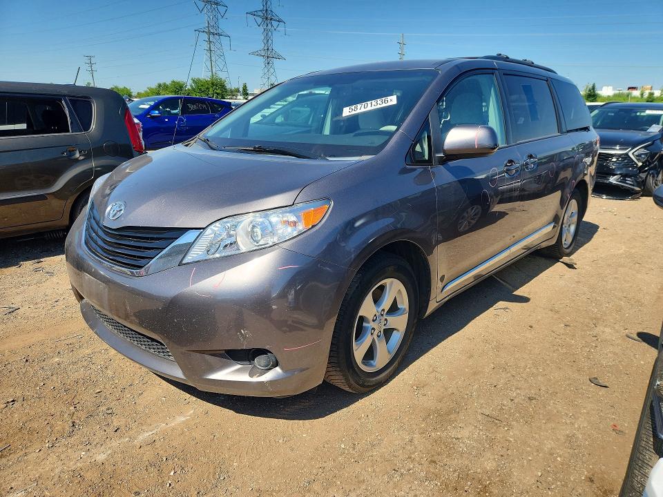 TOYOTA SIENNA 2011 with VIN 5TDKK3DC6BS107384 - Photo from auction