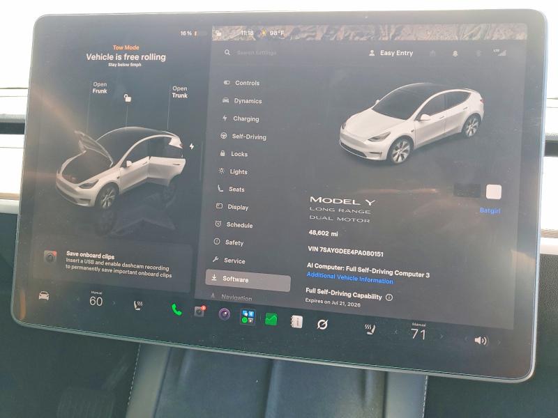 Zdjęcie 9 z aukcji – 2023 TESLA MODEL Y z VIN 7SAYGDEE4PA080151