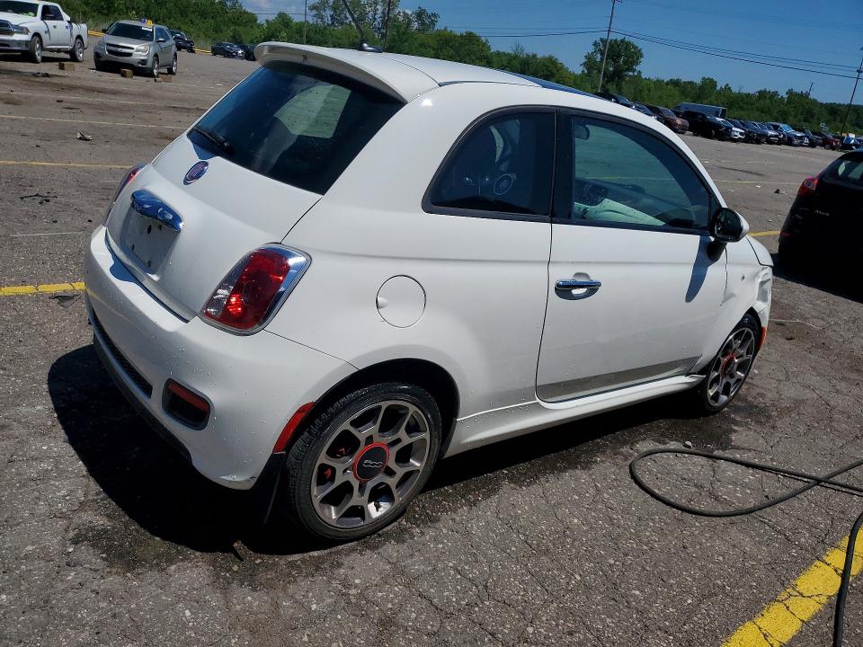 Photo 3 from auction – 2015 FIAT 500 with VIN 3C3CFFBR4FT509129