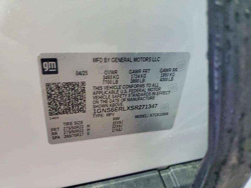 Photo 14 from auction – 2025 CHEVROLET SUBURBAN with VIN 1GNS6ERLXSR271347