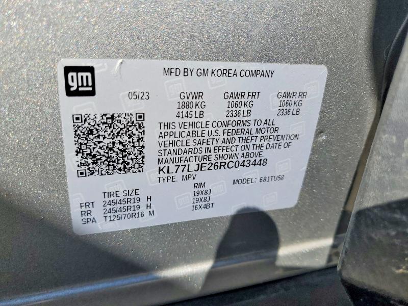 Photo 14 from auction – 2024 CHEVROLET TRAX with VIN KL77LJE26RC043448