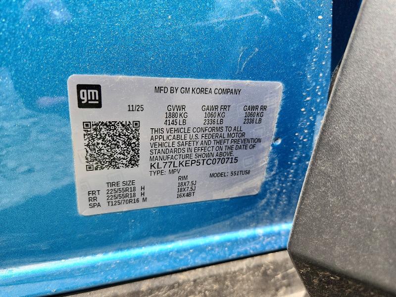 Photo 14 from auction – 2026 CHEVROLET TRAX with VIN KL77LKEP5TC070715