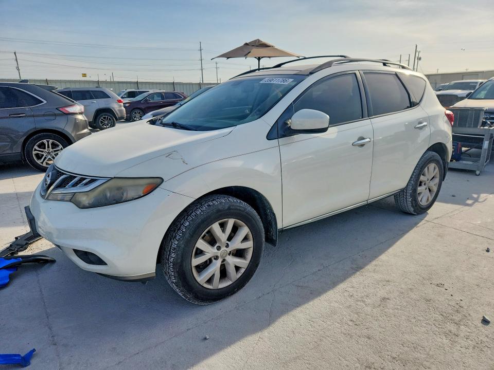NISSAN MURANO 2012 with VIN JN8AZ1MU9CW113352 - Photo from auction