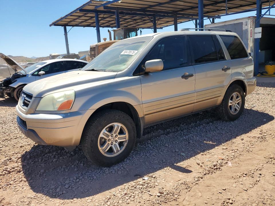 HONDA PILOT 2004 with VIN 2HKYF185X4H502868 - Photo from auction