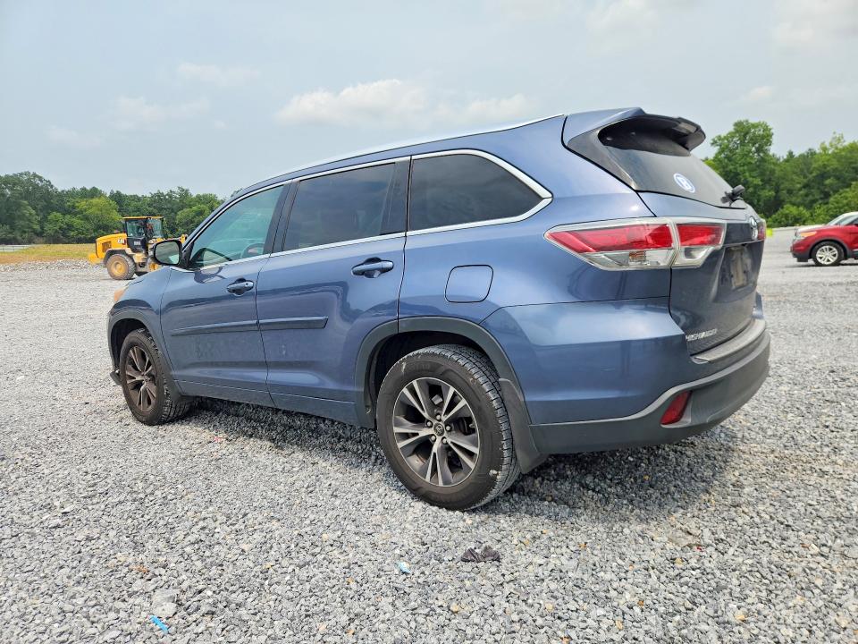 Photo 2 from auction – 2016 TOYOTA HIGHLANDER with VIN 5TDJKRFH9GS347236