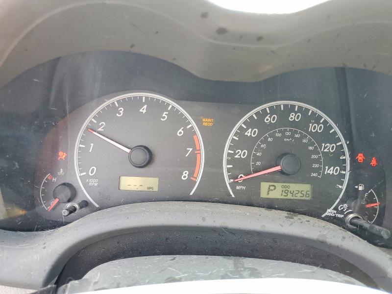 Photo 9 from auction – 2009 TOYOTA COROLLA with VIN 2T1BU40E39C185907