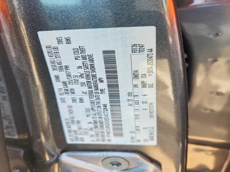 Photo 14 from auction – 2014 FORD ESCAPE with VIN 1FMCU0GXXEUC72846