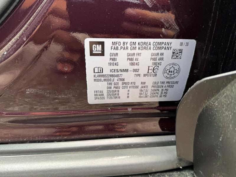Photo 10 from auction – 2021 BUICK ENCORE GX with VIN KL4MMBS22MB046577