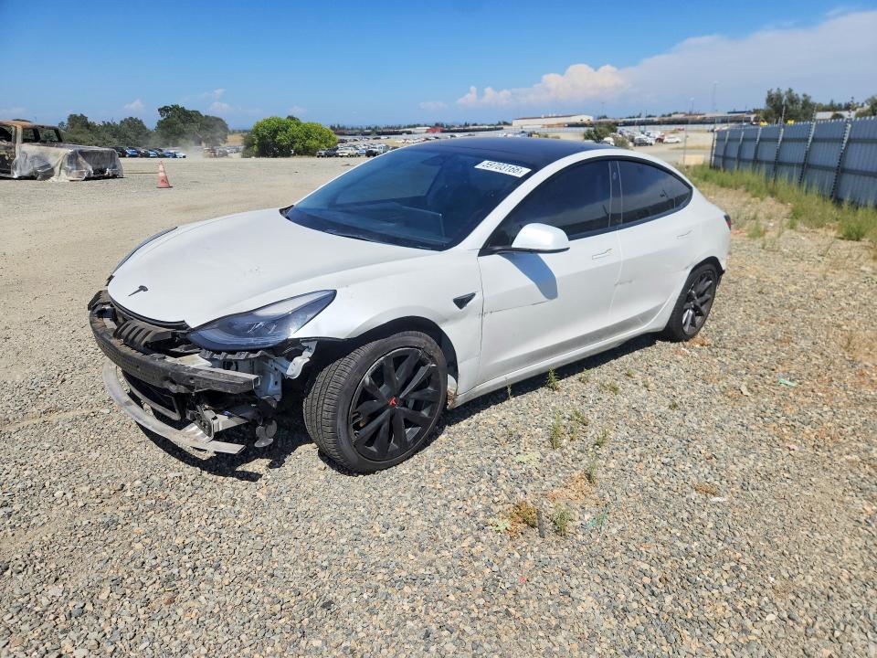 TESLA MODEL 3 2022 with VIN 5YJ3E1EAXNF127787 - Photo from auction