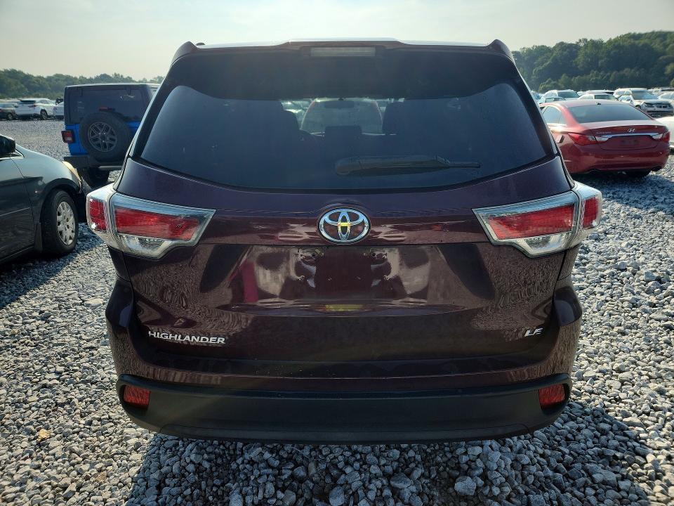 Photo 6 from auction – 2014 TOYOTA HIGHLANDER with VIN 5TDZARFH6ES004287