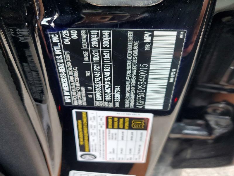 Photo 14 from auction – 2025 MERCEDES-BENZ GLS with VIN 4JGFF5KE9SB440915