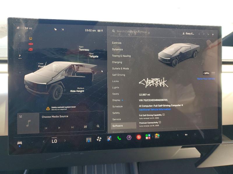 Photo 9 from auction – 2024 TESLA CYBERTRUCK with VIN 7G2CEHED4RA039725