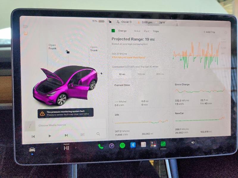 Photo 9 from auction – 2021 TESLA MODEL Y with VIN 5YJYGDEE4MF073308