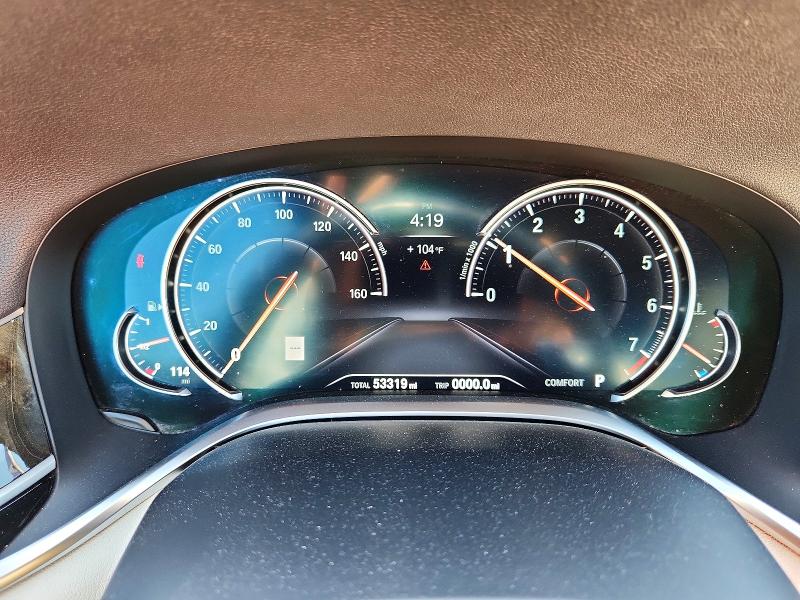 Photo 9 from auction – 2019 BMW 740 with VIN WBA7E2C54KB454825