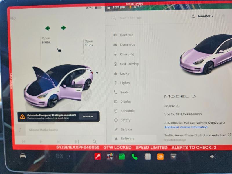 Photo 9 from auction – 2023 TESLA MODEL 3 with VIN 5YJ3E1EAXPF640055
