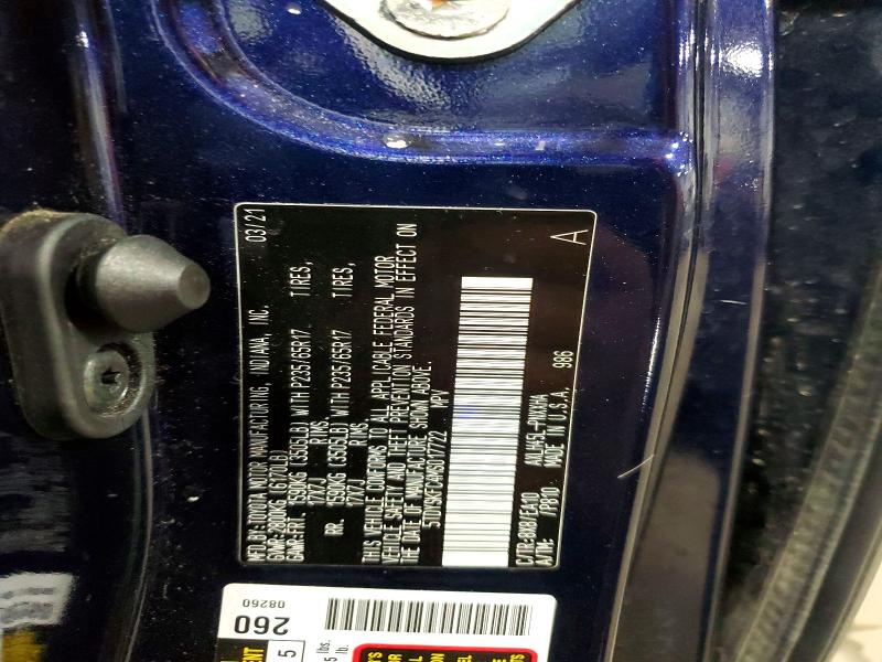 Photo 14 from auction – 2021 TOYOTA SIENNA with VIN 5TDYSKFC4MS017722