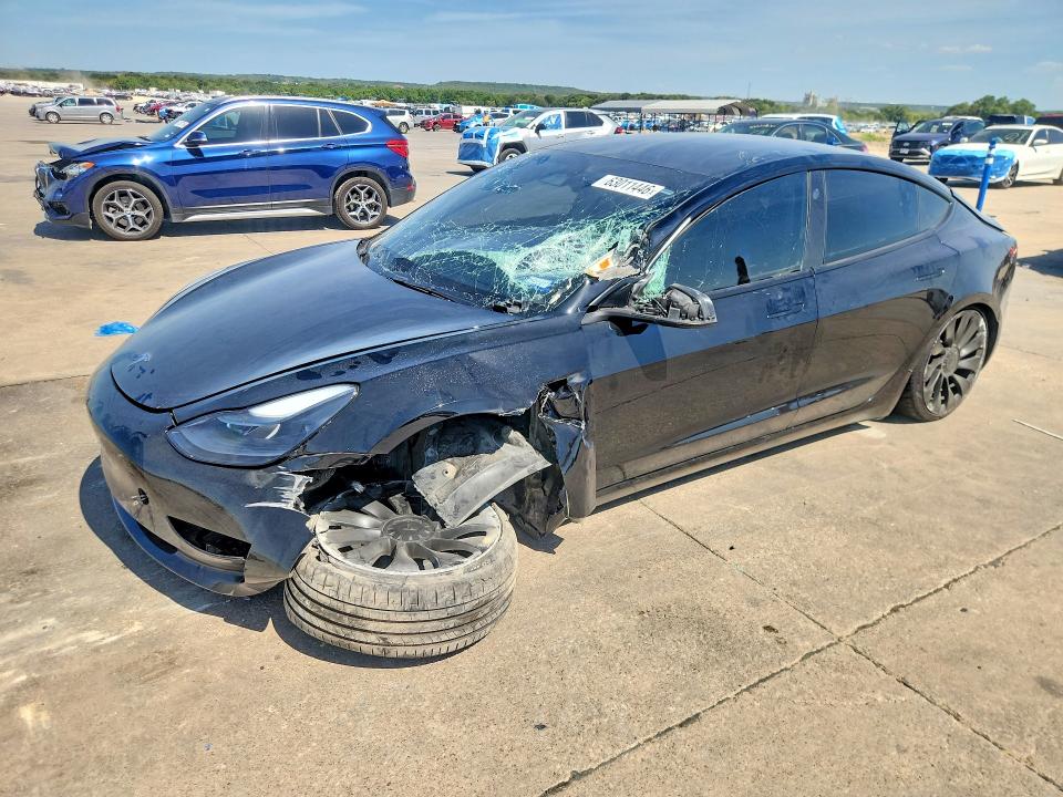 TESLA MODEL 3 2023 with VIN 5YJ3E1EA0PF619943 - Photo from auction