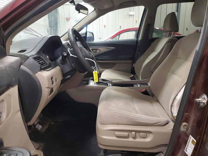Photo 7 from auction – 2017 HONDA PILOT with VIN 5FNYF6H31HB017180