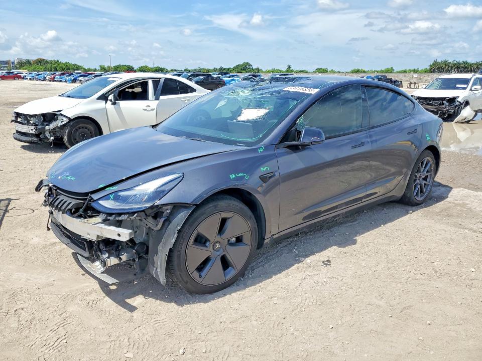 TESLA MODEL 3 2022 with VIN 5YJ3E1EB9NF345020 - Photo from auction